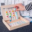 NEW Four Colors Wooden Game Montessori Toys Brain Puzzle Early Education Children's Toys Montessori For Children Matching Game Memory