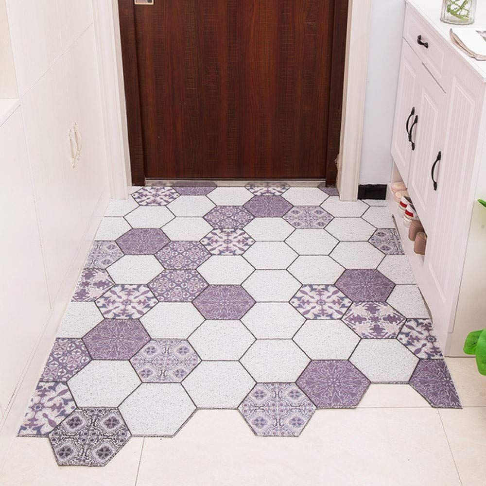 Anti-Slip PVC Silk Loop Indoor Outdoor Doormats Funny Door Mat DIY cut 50x80cm