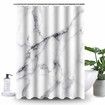 180x180cm Marble Bathroom Shower Curtain Water Proof,Reinforced Metal Grommets