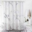 180x180cm Marble Bathroom Shower Curtain Water Proof,Reinforced Metal Grommets