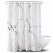 180x180cm Marble Bathroom Shower Curtain Water Proof,Reinforced Metal Grommets