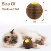 Cat Scratch Toy, Upgraded Cat Toys for Indoor Cats, Cardboard Chew Toy for Kittens, Refillable Catnip Toy