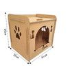 Corrugated Cardboard Cat Pet Scratcher Reversible Panels house Bed
