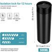Water Bottle, Tea Infuser Bottle Thermoses Water Bottle, Travel Mug with Smart LCD Touch Screen, Keep Hot Or Cold, Car Portable Travel Tea Coffee Vacuum Thermoses Cup