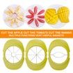 4-in-1 Apple Pear Mango Tomato Guava Orange Pitaya Fruit Vegetable Slicer Cutter with Common Basic Kitchen Gadgets