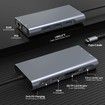 USB C Hub,10-in-1 Type C Multiport Adapter Dock Compatible for MacBook/Pro/Air(Thunderbolt 3), iPad