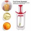 Squeeze Pouches Pouch Filling Station for semi-Solid Food with 10 Reusable Storage Bags