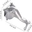 Manual Fruit Juicer Squeezer Heavy Duty Lemon Lime Citrus Hand Press Bar Tool Juice Squeezer (Silver)