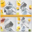 Manual Fruit Juicer Squeezer Heavy Duty Lemon Lime Citrus Hand Press Bar Tool Juice Squeezer (Silver)