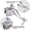 Manual Fruit Juicer Squeezer Heavy Duty Lemon Lime Citrus Hand Press Bar Tool Juice Squeezer (Silver)