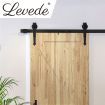 Levede Sliding Barn Door Hardware Track Roller Kit 1.83M Antique Classic Single