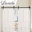 Levede Sliding Barn Door Hardware Track Set 3M Antique Classic Roller Kit