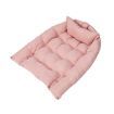 PaWz Pet Bed 2 Way Use Dog Cat Soft Warm Calming Mat Sleeping Kennel Sofa Pink S