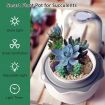 Succulent Pots with LED Grow Light,Smart Succulent Planters with Timer and Ventilation System