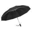 Creativity Led Lighting Windproof Automatic Folding Inverted Umbrella,Portable Reverse Umbrella With Reflective Stripe(Black)