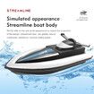 Racing Boat Remote Control with 25KM/H High Speed 4 Channels Electric Blue