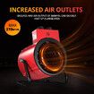 2000W 2 in 1 Portable Electric Heater Industrial Fan Heater freestanding Carpet Dryer with SAA Red