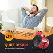 2000W 2 in 1 Portable Electric Heater Industrial Fan Heater freestanding Carpet Dryer with SAA Red