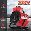 2000W 2 in 1 Portable Electric Heater Industrial Fan Heater freestanding Carpet Dryer with SAA Red