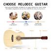 Melodic Acoustic Electric Guitar Wooden Folk 4 Band EQ Nature 41 Inch 