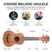 Melodic Tenor Ukulele 26 Inch Mahogany Ukulele with Bag Tuner Pick Capo