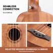 21 Inch Soprano Ukulele Mahogany Ukelele Uke Hawaii Guitar with Bag Tuner Pick Capo Melodic