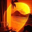 Sunset Projector Lamp Rainbow Atmosphere Led Night Light for Home Bedroom Background Wall Decor USB Table Lamp