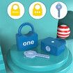 Kids Learning Lock Key Pairing Early Development Educational Alphanumeric Toy Set Indoor Acitivity Birthday Gift