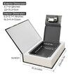 Size M Hidden Book Safe for Jewelry, Money and Cash, Hollow with Hidden Compartment PASSWORD Combination LOCK