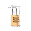 Waterproof Brass Padlock 3-DIGIT Combination Stainless Steel Lock