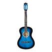 Melodic 38 Inch Round Acoustic Guitar Pack Classical Cutaway Blue