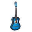 Melodic 38 Inch Round Acoustic Guitar Pack Classical Cutaway Blue