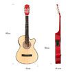 Melodic Natural 38 Inch Electric Acoustic Guitar Classical Cutaway 6 Strings w/ Bag