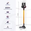 2-in-1 11kPa Cordless Vacuum Cleaner Stick Handheld Cleaning Machine 2 Speed HEPA Filter Golden