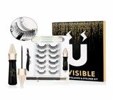 6pairs Glue-Free Invisible Magnetic Eyelashes & Eyeliner Kit Reusable