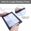 Large Magnifying Glass Hands-Free Full-Page 3X Magnifier 12 LED Lighted Illuminated Foldable Desktop Portable for Elder Kids