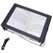 Large Magnifying Glass Hands-Free Full-Page 3X Magnifier 12 LED Lighted Illuminated Foldable Desktop Portable for Elder Kids