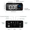 Alarm Clocks, Large LED Digital Alarm Clock with Temperature, Snooze, USB Charging and Dual Alarms Multi Ringtones for Bedroom, Seniors Elderly