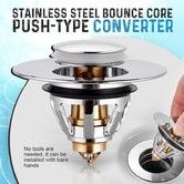 Portable Mini Universal Wash Basin Bounce Drain Filter Kitchen Bathroom Sink Drain Plug Deodorant Plug Faucet Accessorie