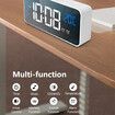 Smart electronic alarm clock creative LED portable electronic watch snooze multiple sets of alarm clock can be charged