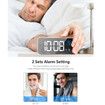 Smart electronic alarm clock creative LED portable electronic watch snooze multiple sets of alarm clock can be charged