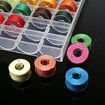 36Pcs Bobbins and Sewing Threads with Bobbin Case for Multiple Sewing Machine