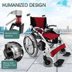 Electric Powered Wheelchair Self-propelled Manual Wheelchair Foldable Lightweight 