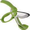 Toss and Chop Salad Tongs Stainless steel blades with micro-serrated edges