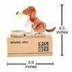 My Dog Piggy Bank - Robotic Coin Munching Toy Money Box Automated Puppy Stealing Coin Bank, Money Box