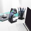 Foldable 3-in-1 Wireless Charger Stand Charging Station for Apple and Samsung Phone, iWatch and AirPods Black