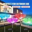 Solar Garden Lights | 7 Color Changing Solar Lights Outdoor Decorative | for Yard Patio Pathway Decorations(2 pcs)