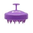 Hair Shampoo Brush, Scalp Care Hair Brush with Soft Silicone Scalp Massager (Purple)