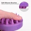 Hair Shampoo Brush, Scalp Care Hair Brush with Soft Silicone Scalp Massager (Purple)