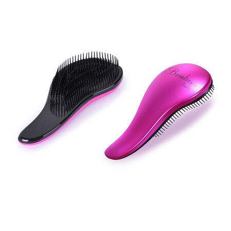 Detangling Brush - Wet Detangling Hair Brush,Professional No Pain Detangler for Women,Men,Kids,Purple
